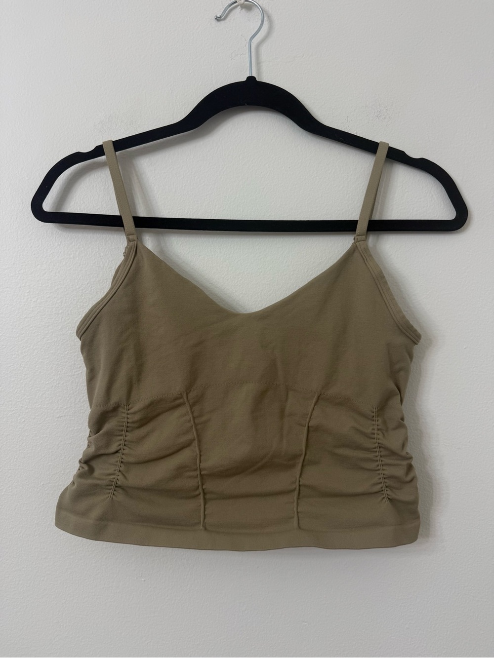 {M/L} Free People Movement Good Karma Ruched Crop Tank Top